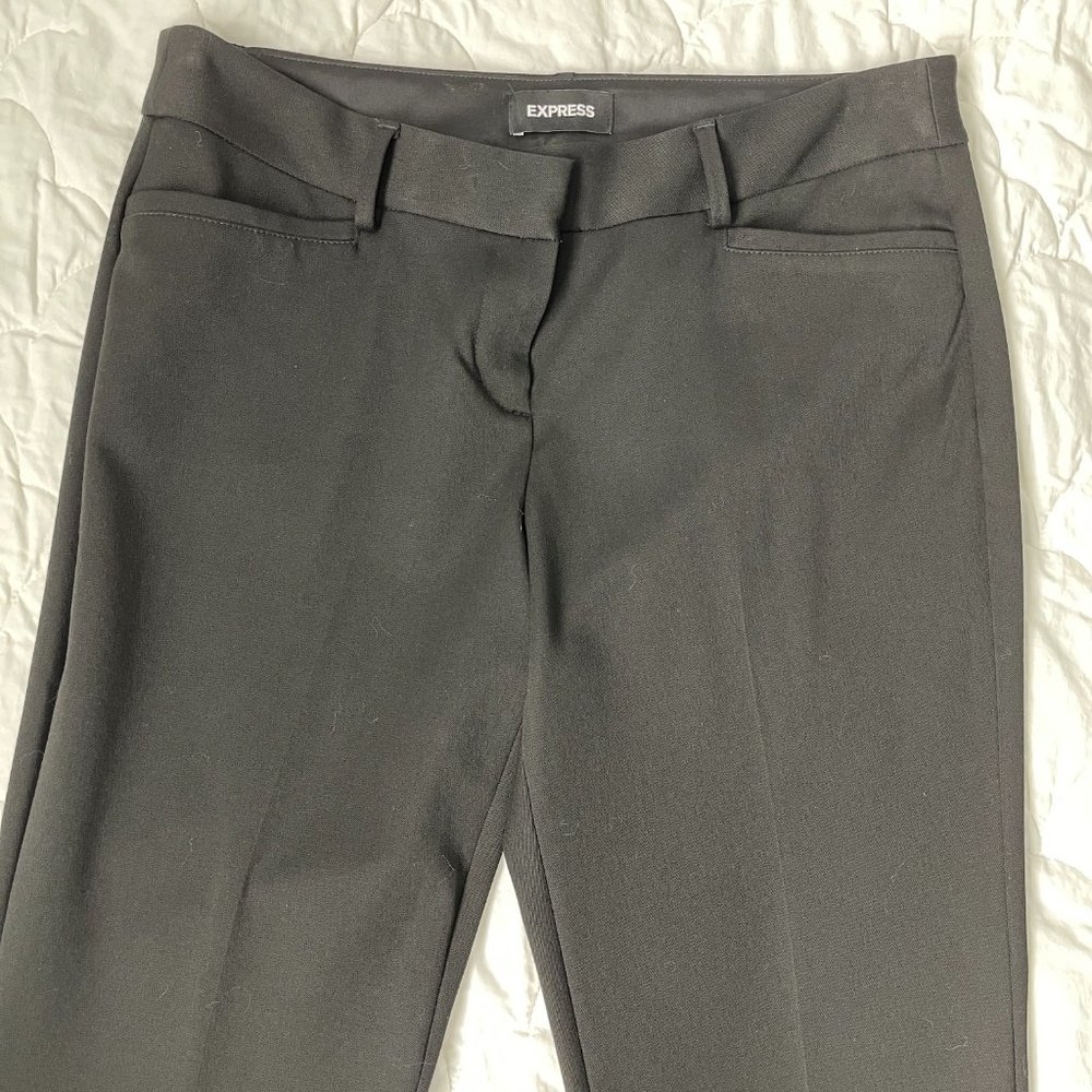 Express Columnist Barely Boot Low Rise Pants Blac… - image 4